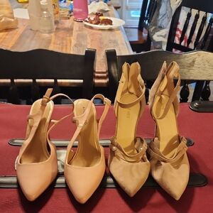 Elegant Beige Women's Heels